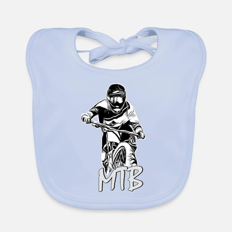 mtb biker Organic Baby Bibs