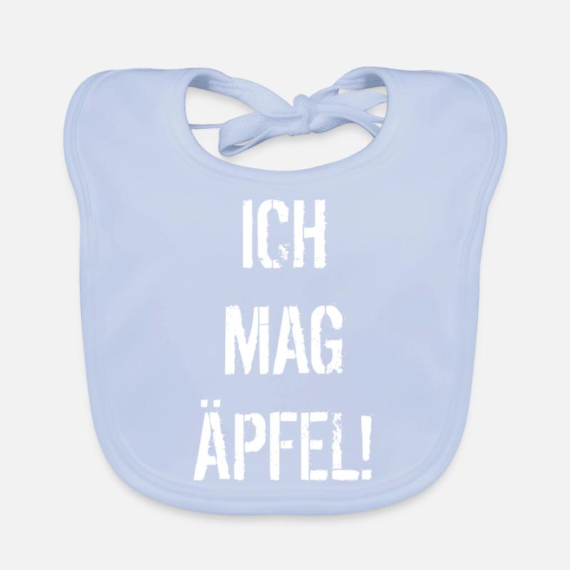 Äpfel muss man einfach lieben Baby Bio-Lätzchen