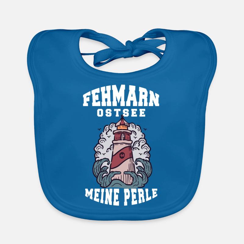 FEHMARN MER BALTIQUE MA PERLE Bavoir bio Bébé