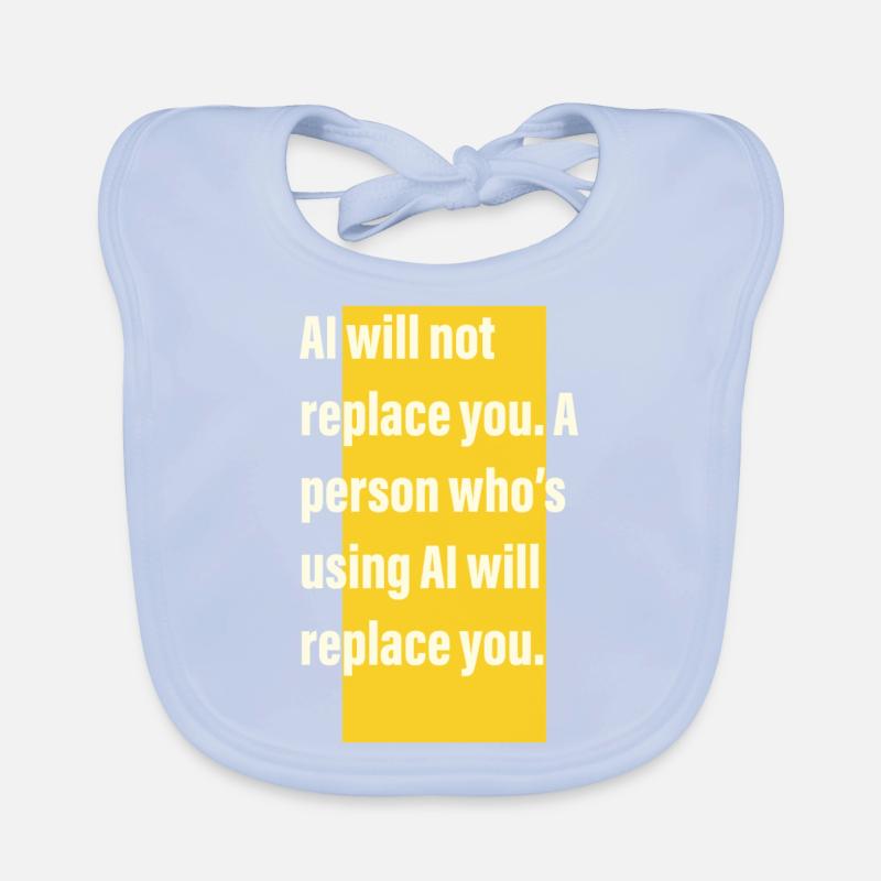 AI ARTIFICIAL INSTELLIGENCE GRAPHIC DESIGNER Organic Baby Bibs