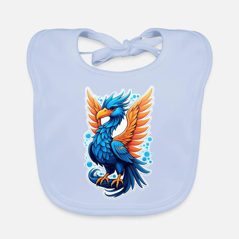 Phönix - Phönix - Feuervogel Baby Bio-Lätzchen