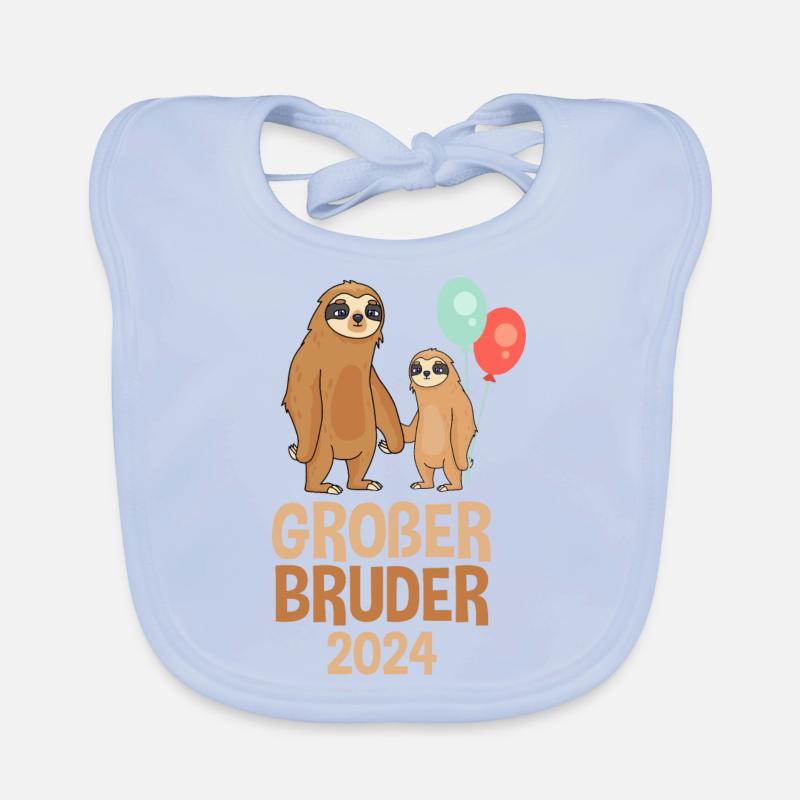 Big Brother 2024 Sloth Organic Baby Bibs