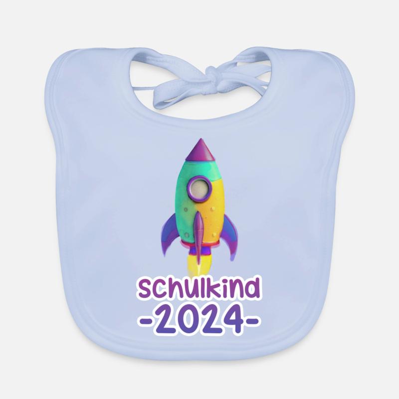 schulkind rakete 2024 02 Baby Bio-Lätzchen