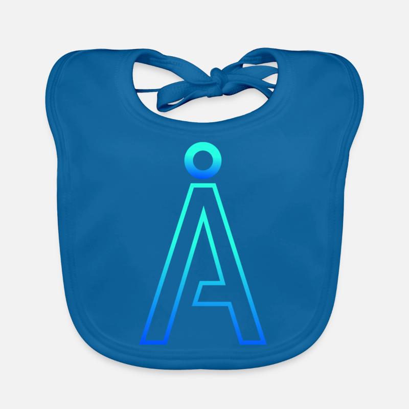 Futuristic Alpha: A Modern Gradient Design Baby Bio-Lätzchen
