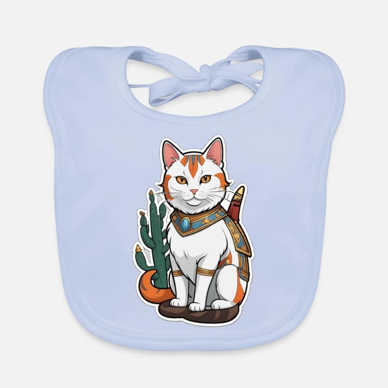 Cat Comic Organic Baby Bibs