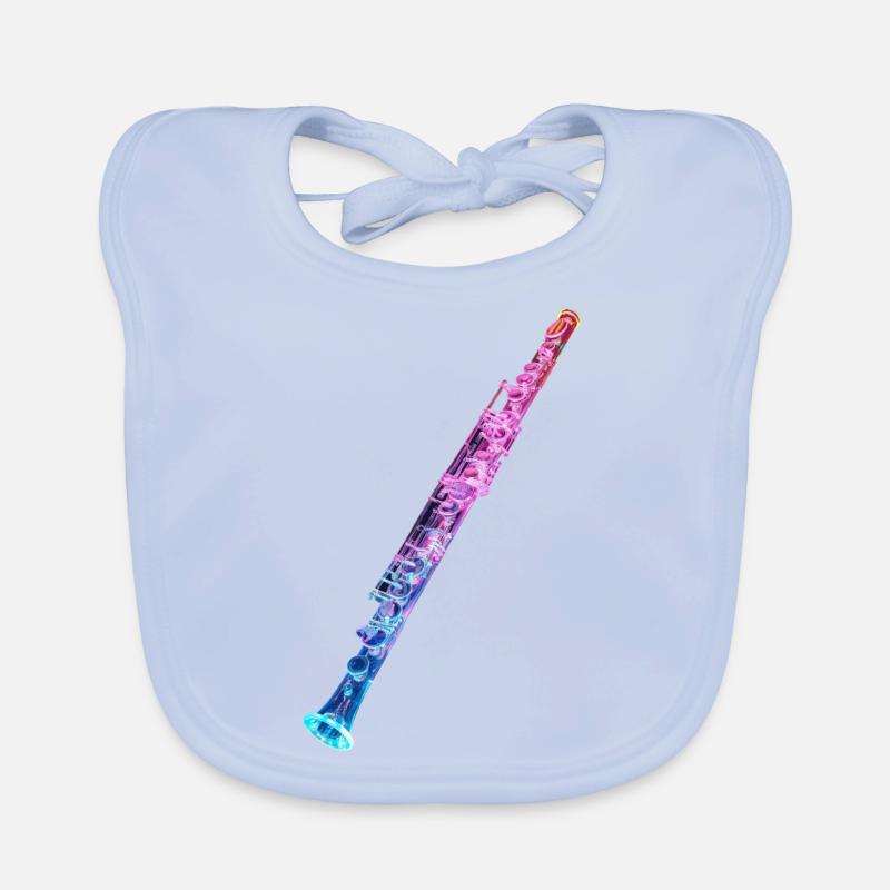 Transverse flute Organic Baby Bibs