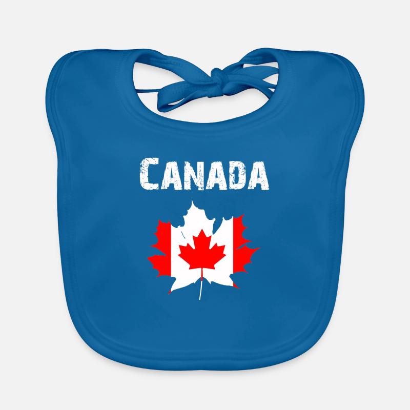 Nation Design Canada Maple leaf RLUNi Organic Baby Bibs