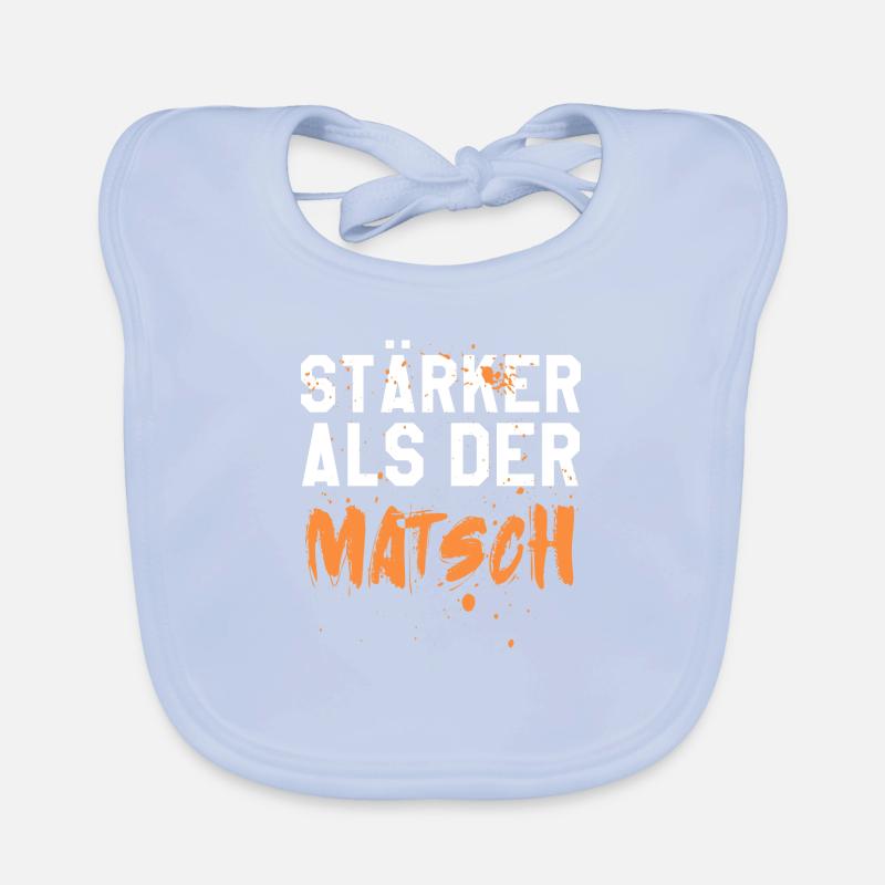 Stärker als der Matsch Baby Bio-Lätzchen