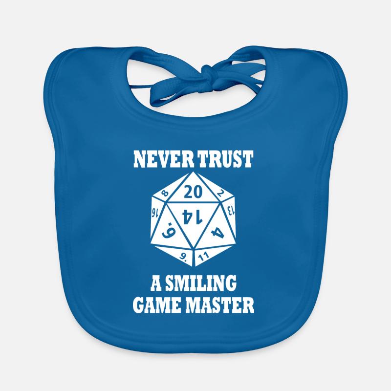 Game master jeu de rôle Nerd Geek cadeau - Bavoir bio Bébé - bleu paon