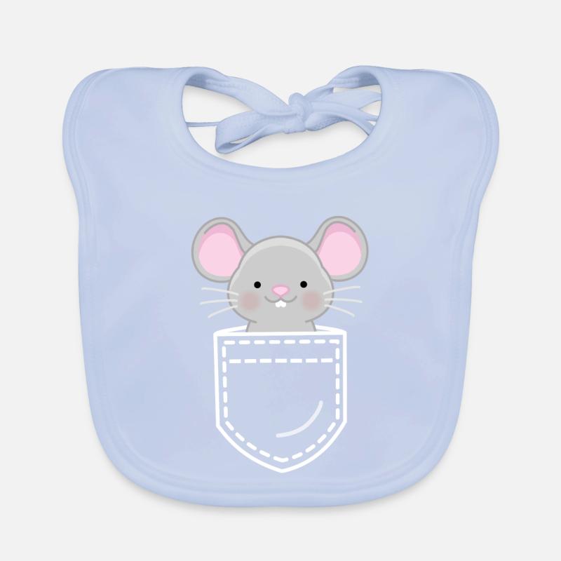 Mouse Mice Organic Baby Bibs