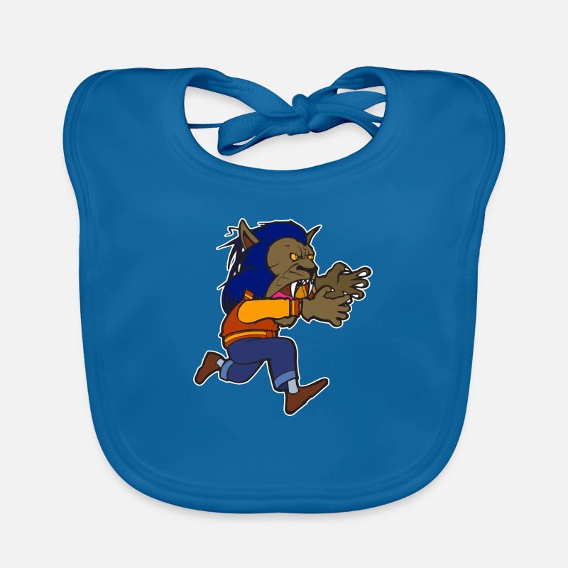 Michael Werewolf Halloween Thriller Night Organic Baby Bibs