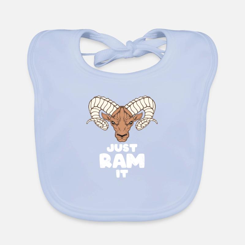 Aries Widder Organic Baby Bibs