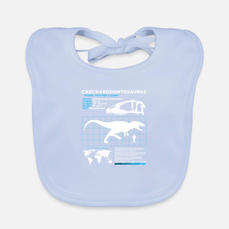 Carcharodontosaurus Datasheet Organic Baby Bibs