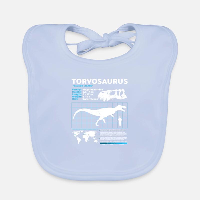 Fiche technique de Torvosaurus Bavoir bio Bébé