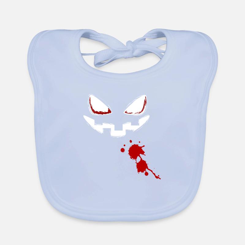 Pumpkin Face Halloween Organic Baby Bibs
