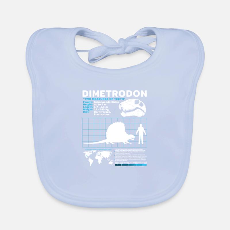 Fiche technique Dimetrodon Bavoir bio Bébé