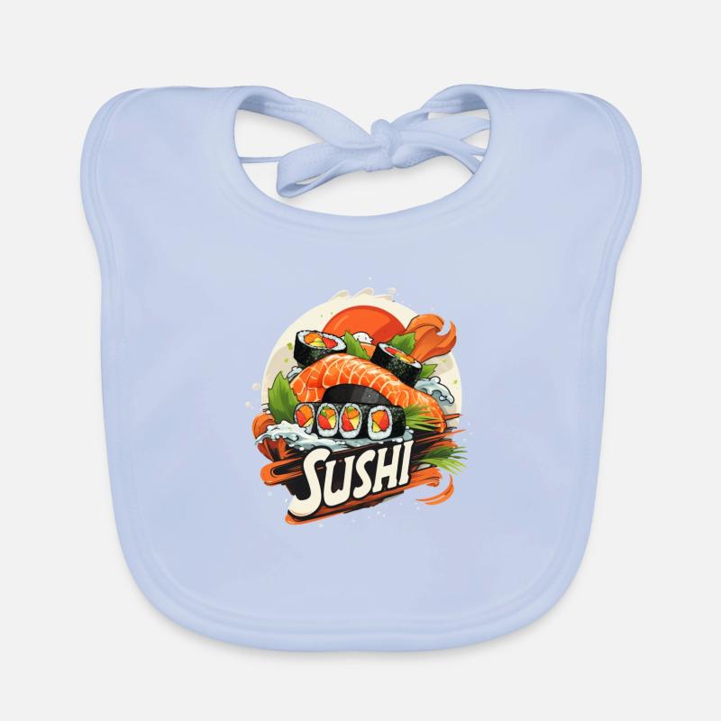 Une sélection élégante de sushis Bavoir bio Bébé