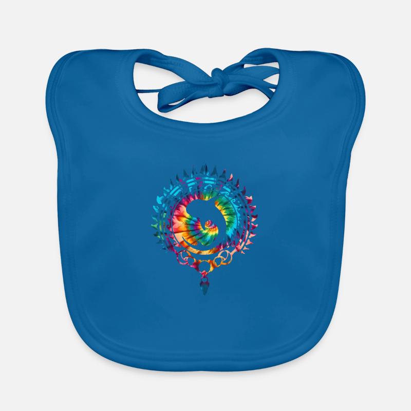 Requin-baleine Tie Dye Bavoir bio Bébé