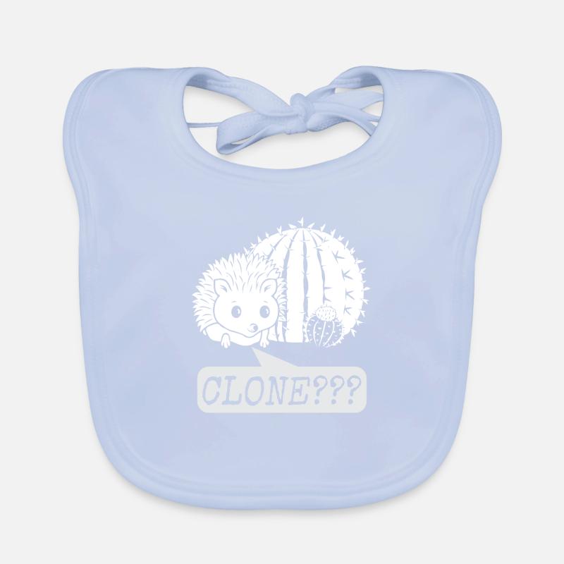 Hedgehog gift idea Cactus Design Humor Clone Organic Baby Bibs