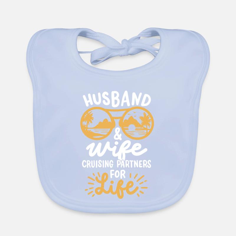 Ehemann Ehefrau Kreuzfahrt Baby Bio-Lätzchen