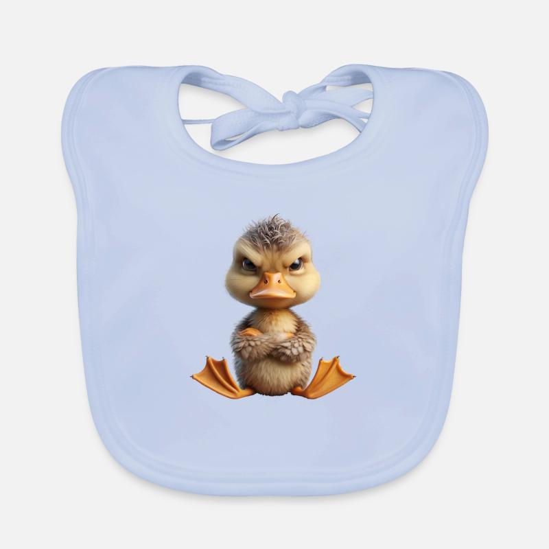 poussin grim 3 Bavoir bio Bébé
