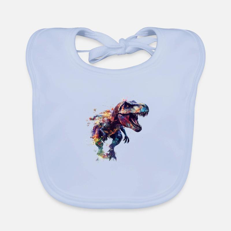 T Rex Blobs Organic Baby Bibs