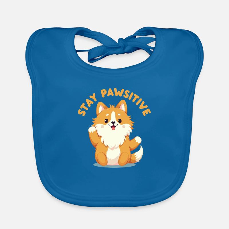 Stay Pawsitive Organic Baby Bibs