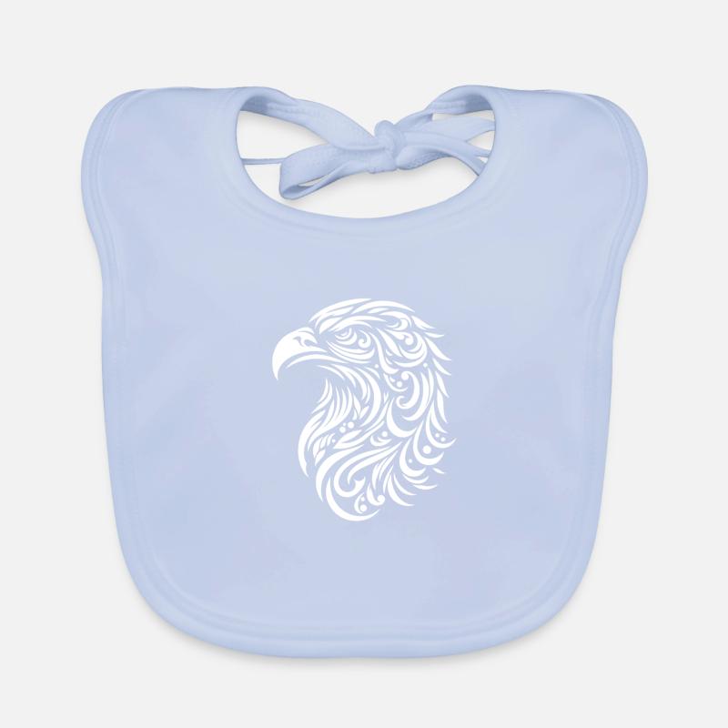 Eagel head tatoo style Bavoir bio Bébé