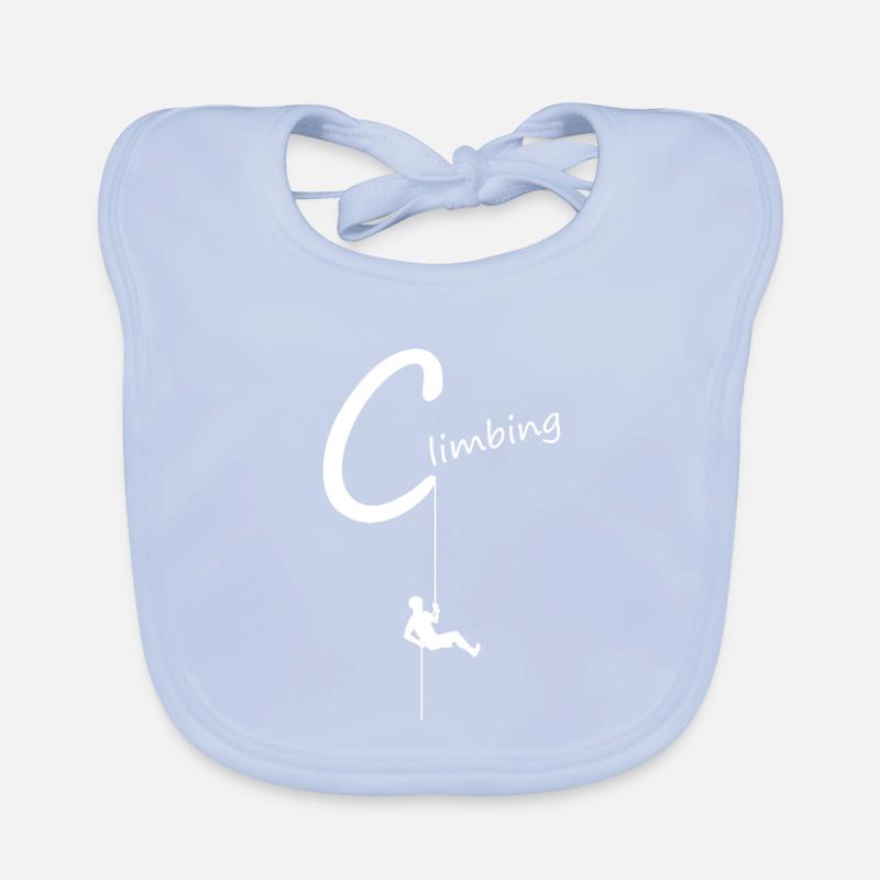 Climbing adventure in the big C Organic Baby Bibs
