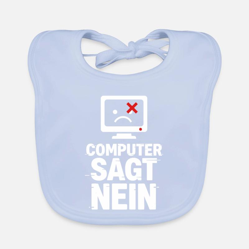 Computer Sagt Nein Meme Baby Bio-Lätzchen