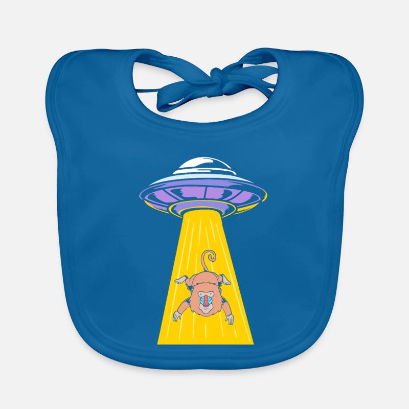 Baboon Primate Monkey Monkey Baboon Organic Baby Bibs