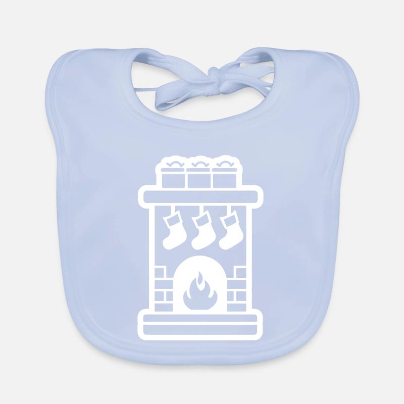 Cheminée de Noël Cheminée de Noël Bavoir bio Bébé
