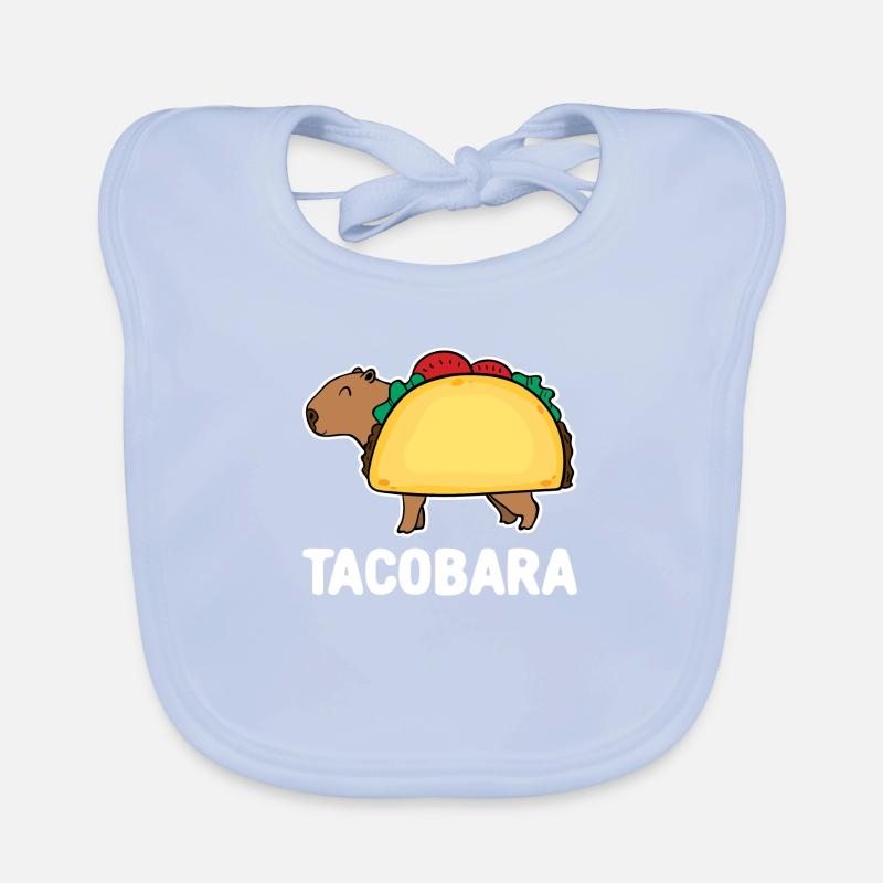 Tacobara | funny capybara capybara | Tacos Organic Baby Bibs
