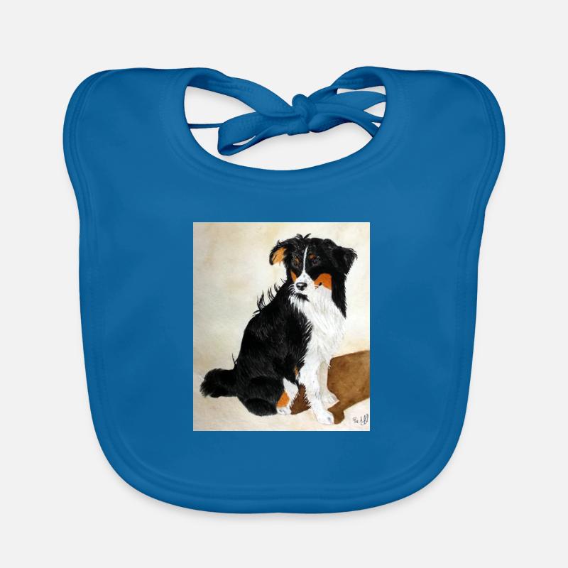 Assis Aussie Nanouk - Bavoir bio Bébé - bleu paon