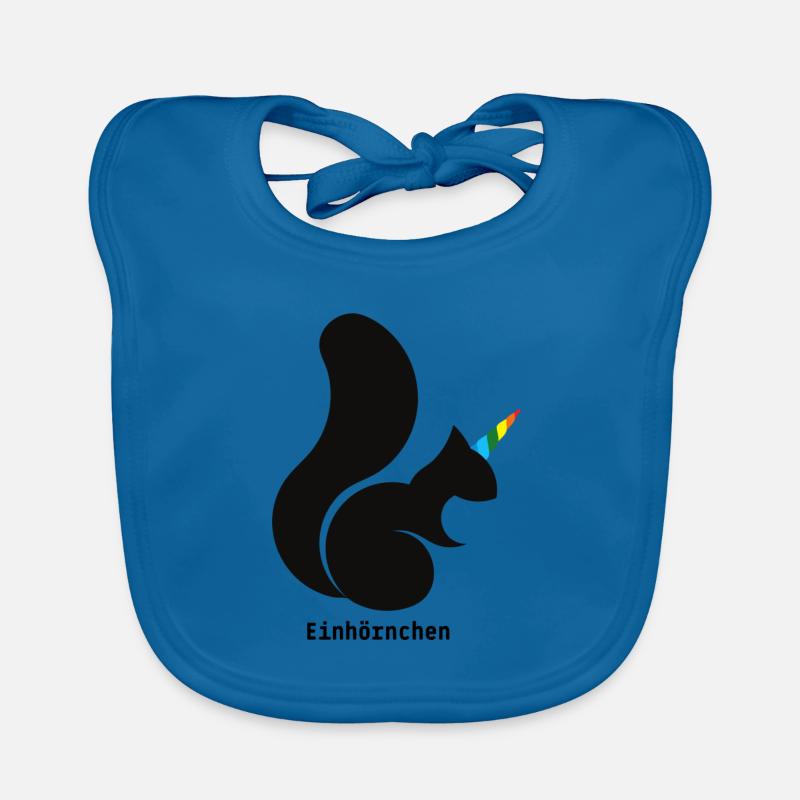 Einhörnchen Baby Bio-Lätzchen