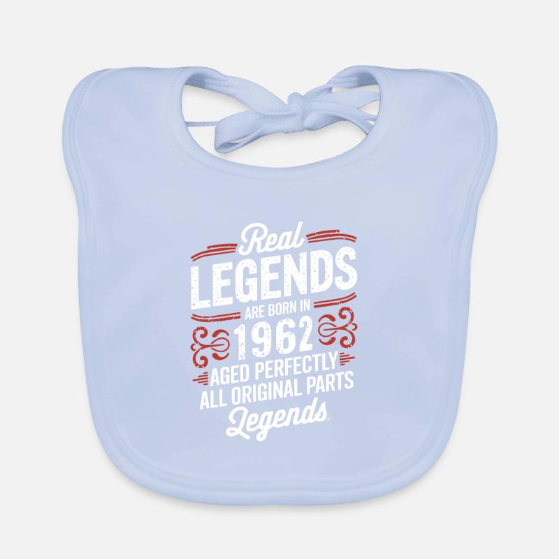 62nd Anniversary September 1962 Organic Baby Bibs