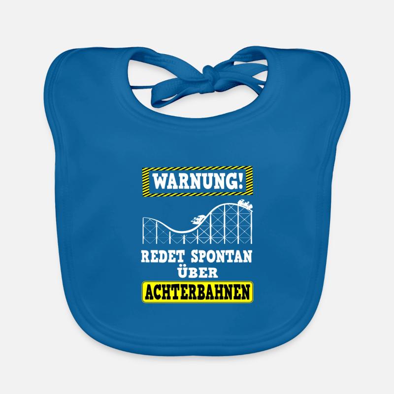 Speaks spontaneously about roller coasters roller coaster fun fair Organic Baby Bibs