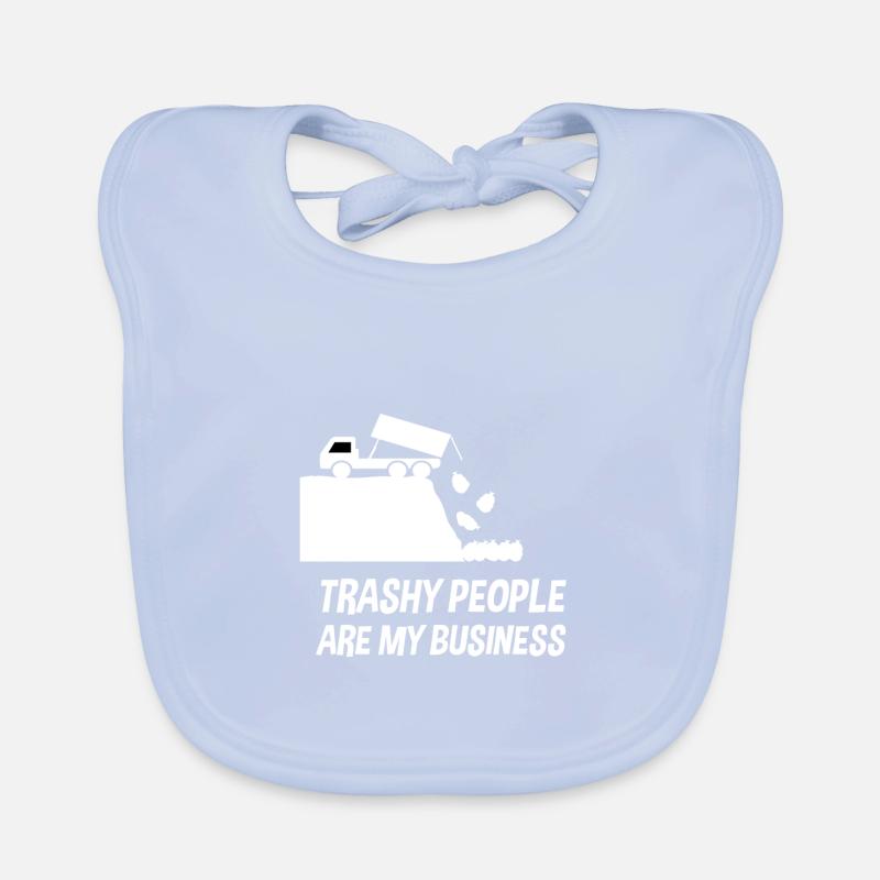 Müllabfuhr Müllmann Spruch Witz Geschenkidee Baby Bio-Lätzchen