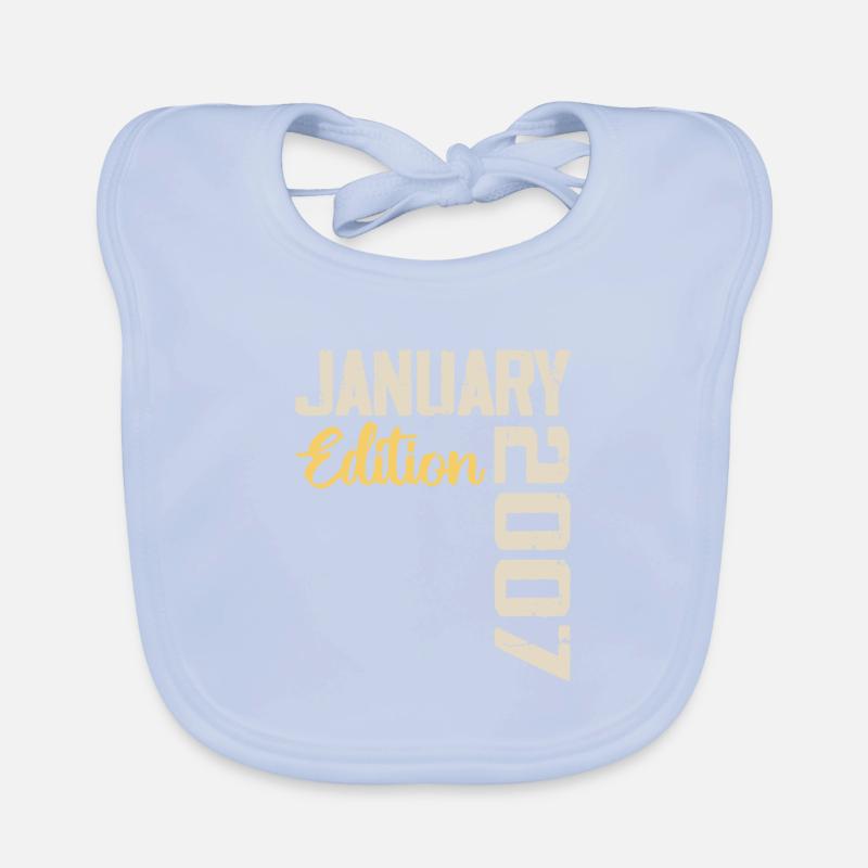 Birthday gift born in January 2007 - 2007 Organic Baby Bibs