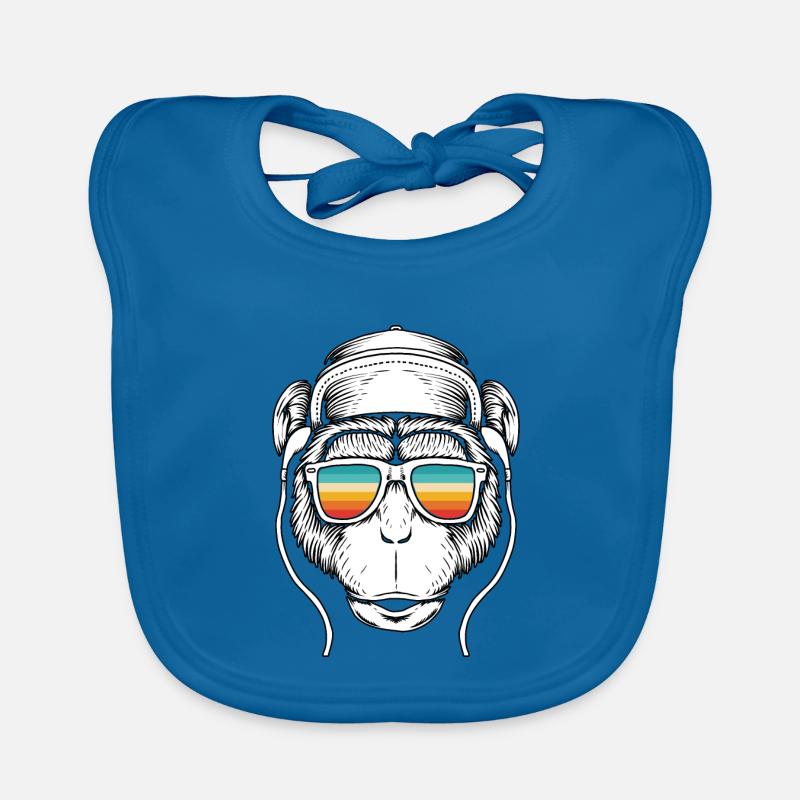 Music monkey Organic Baby Bibs