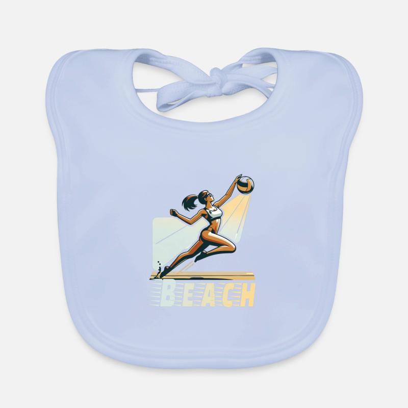 Beach Volleyball Baby Bio-Lätzchen