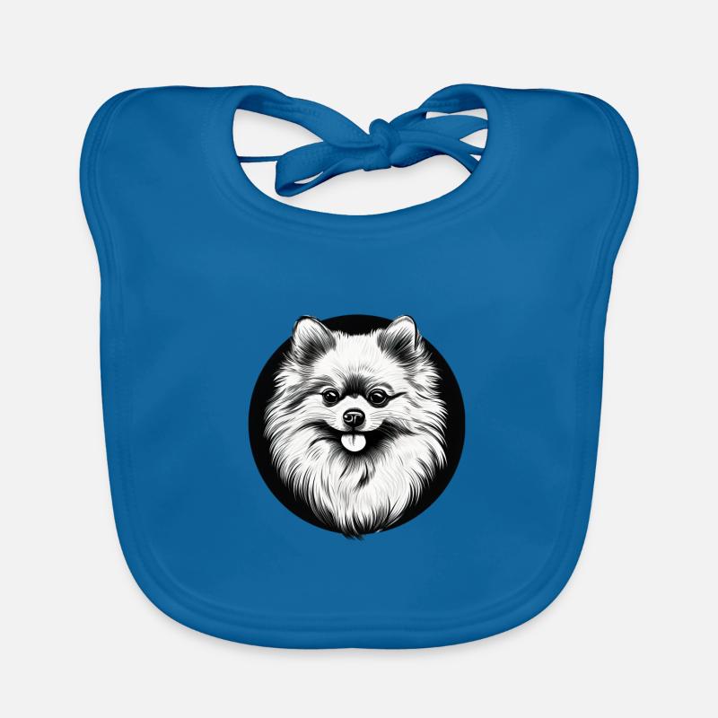 Zwergspitz Hund Hunderasse Pomeranian Baby Bio-Lätzchen