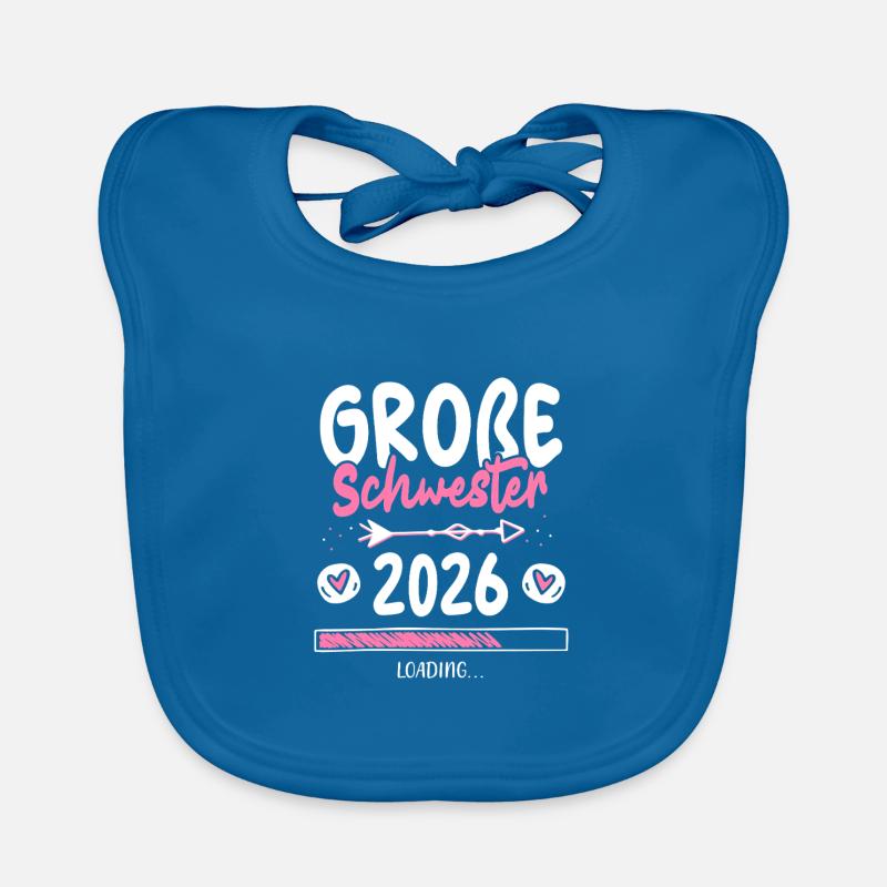 Große Schwester 2026 Loading Baby Bio-Lätzchen