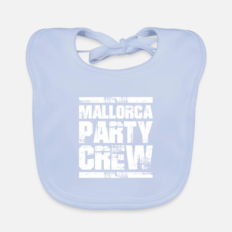 Mallorca Party Urlaub Crew Baby Bio-Lätzchen