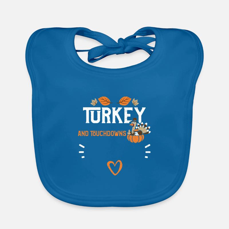 Turkey and Touchdowns Baby Bio-Lätzchen