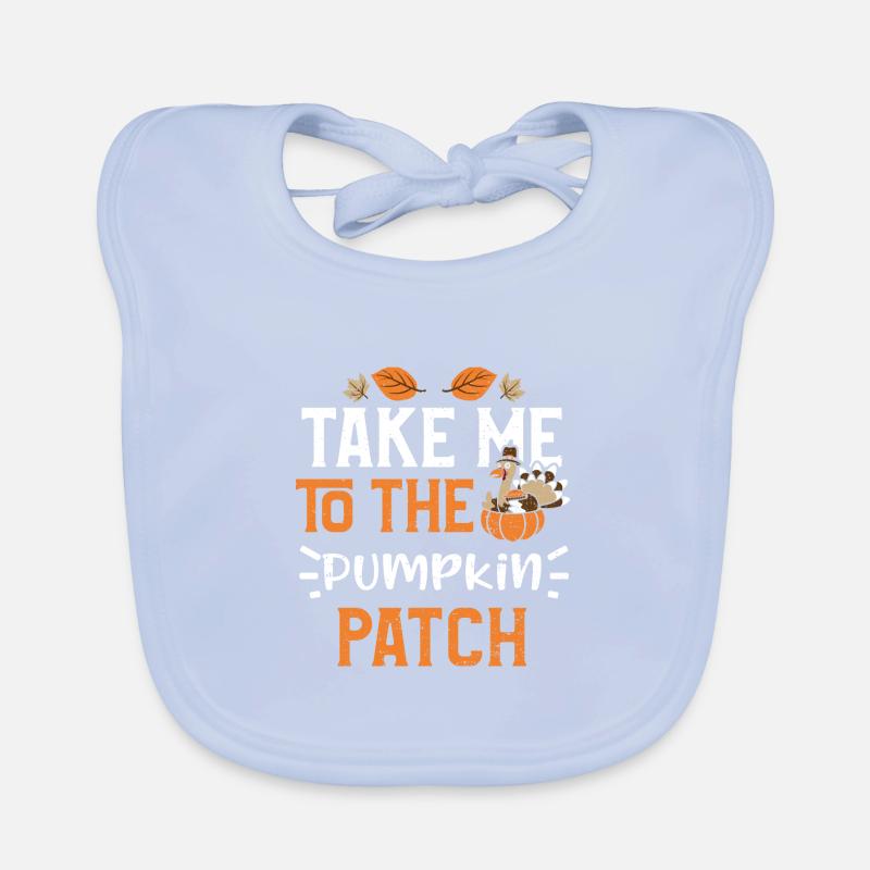 Emmenez-moi au patch de citrouille Bavoir bio Bébé