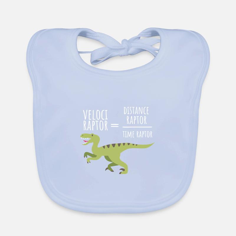 Velociraptor - Physics Organic Baby Bibs