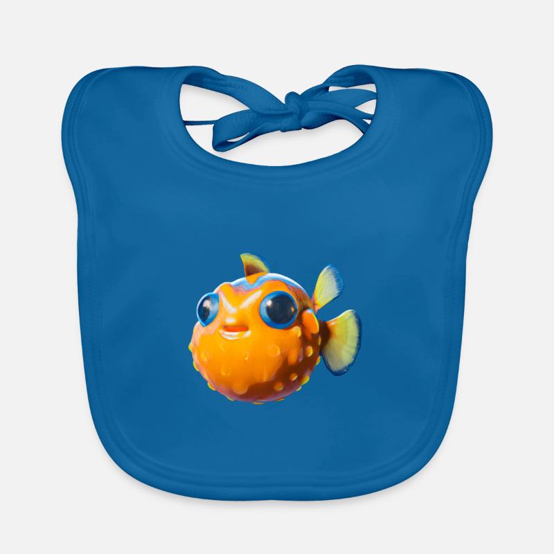 Poisson-globe sucré Bavoir bio Bébé