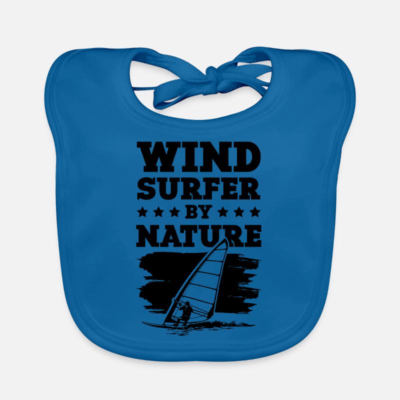 windsurfer windsurfing cooler spruch Baby Bio-Lätzchen