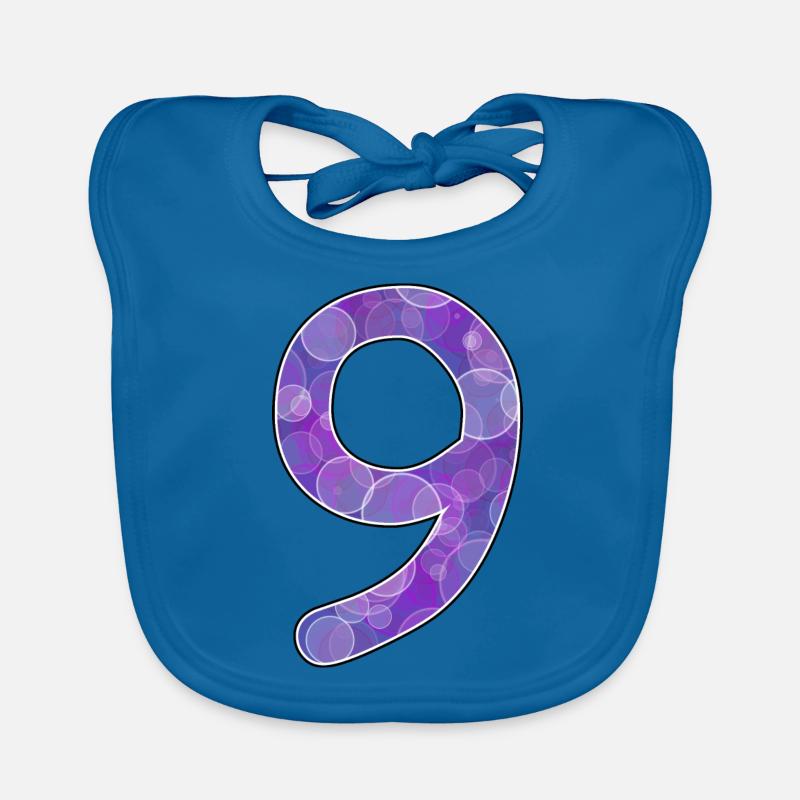 Neun Geburtstag 9 Baby Bio-Lätzchen